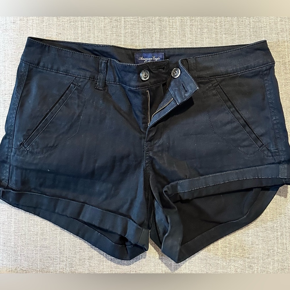 American eagle black shorts. Stretch size 10